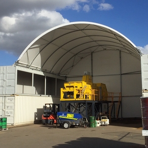 工場直販大型車ワークショップシェルター換気式PVC屋根付き作業スペース収納テントドーム15m長さ6m - Product Image 2