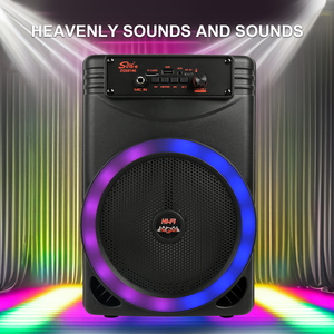 Cing-e ZQS8146 portatile ricaricabile BT Speaker con RGB LED illuminazione blu dente microfono per Karaoke per uso informatico - Product Image 6