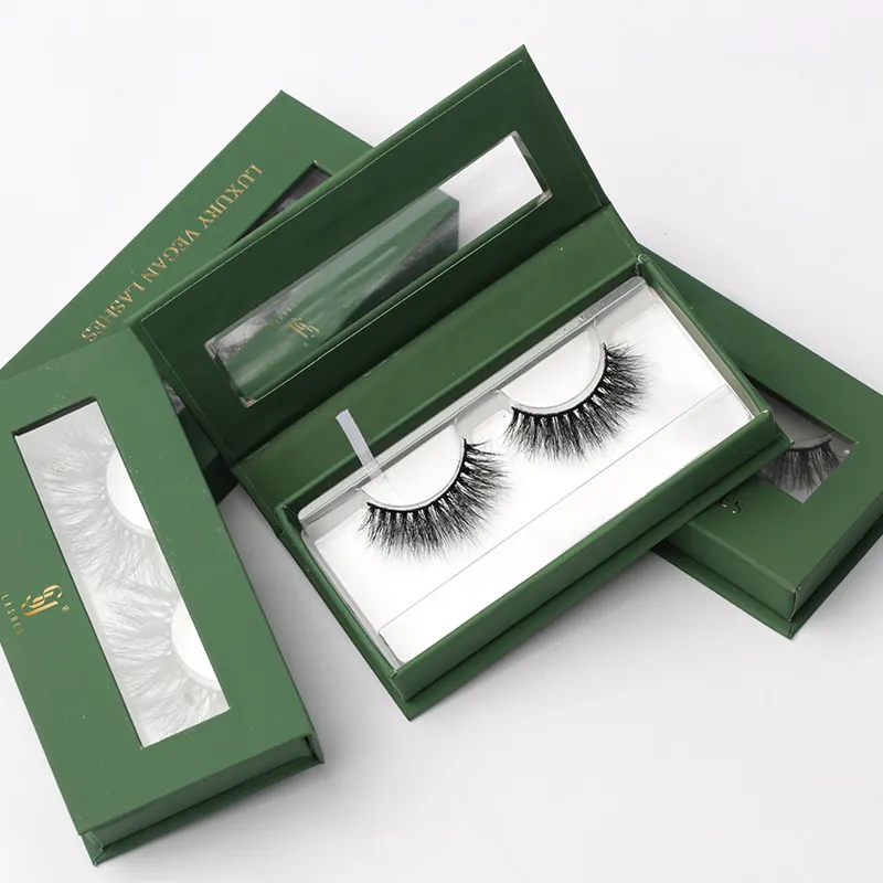 SY shuying green 3d mink eyelash short eyelashes package box lasheswholesale vendor eye lashesh lashpackaging