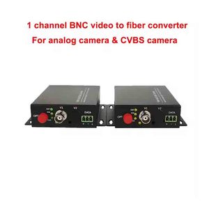Convertidor de medios de fibra de vídeo transceptor óptico analógico de 1 puerto con monitor de datos 485 a transceptor de fibra - Product Image 3