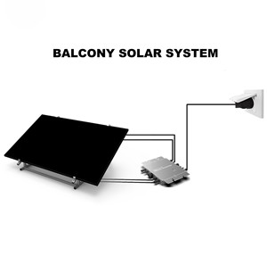 Akıllı ev 400W 800W 1200W mikro invertör balkon balkon için güneş paneli sistemi - Product Image 5