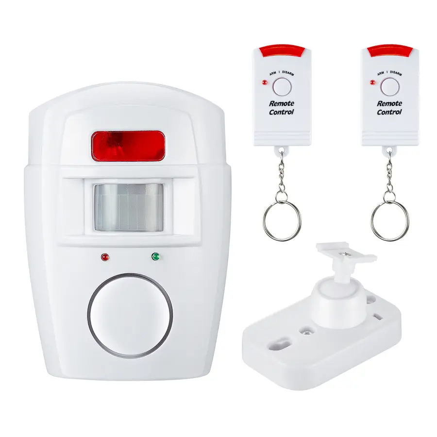 Hogar Inteligente independiente alarma Detector Sensor de movimiento con Control remoto y la sirena