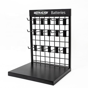 Su misura Contatore Della Batteria del Metallo Display Rack Stand Con Il Bene Durevole Ganci Per Il Supermercato Vendita Al Dettaglio - Product Image 6