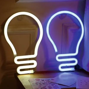 Sıcak satış renkli LED Neon ışıkları plastik malzeme ile popüler ev dekorasyon moda ve göz alıcı - Product Image 3