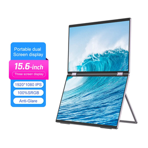 15.6 pollici 1080P Desktop Pc Anti-abbagliamento Borderless professionale portatile doppio schermo Lcd Display Led Monitor Pc - Product Image 6