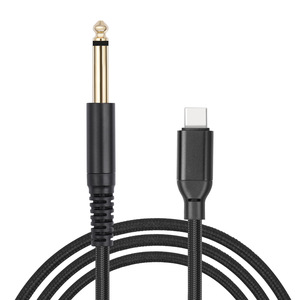 Adaptador de salida estéreo USB C de 6,35mm, Cable de 1/4 TRS de 8m, Chip Digital integrado para cámara de proyector, conexión Coaxial RCA para coche