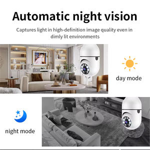 V380 Pro House pequeña cámara inalámbrica Cctv seguridad HD 1080P PTZ Wifi bombilla LED detección de movimiento sistema de seguridad Talkback - Product Image 4