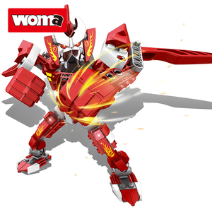 WOMA TOYS Wholesale Supplier Transform <strong>Robot</strong> Model Plastic <strong>Building</strong> Blocks Bricks Set STEM for Kids Boy Assemble <strong>Game</strong> - Product Image 1