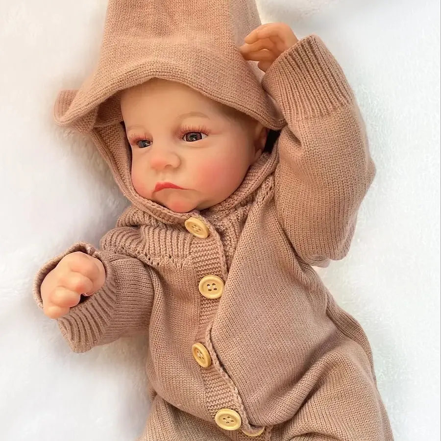 R & B Bonecas Kit Moda Completa Silicone Vinil Realista Reborn Bebê Completo com Ropa e Acessórios de Vestuário