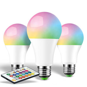 RGB della lampadina di CA 110V 220V 5W 10W 15W E27 lampadina di RGB, colorato, dimmerabile, intelligente, RGBW, con telecomando IR di controllo, modalità di Memoria - Product Image 1