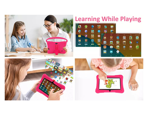 Latest Android 7 Inch Kids Education Tablet <strong>Pc</strong> <strong>Big</strong> Battery Tablette Rugged <strong>case</strong> with Handle Kids Software Preinstallation - Product Image 4