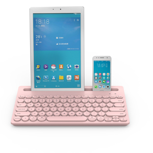Teclado inalámbrico FD iK3381 de doble canal multidispositivo Universal lindo inalámbrico BT3.0 teclado portátil Delgado - Product Image 1