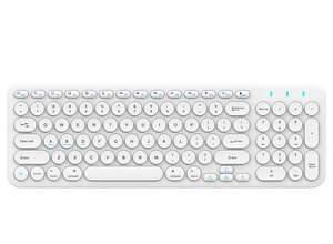 97 Teclas 2,4 Ghz BT Tapa de tecla redonda Escritura silenciosa Teclado de computadora inalámbrico Teclado + juego combinado de ratón para juegos 3 D - Product Image 4