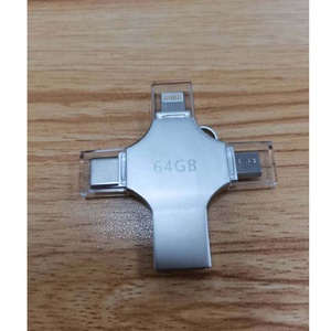 外部存储器usb到手机闪存驱动器4合1 3.0类型C 64GB 128GB记忆棒Otg适用于安卓/苹果/电脑 - Product Image 2