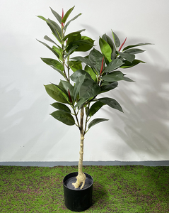 110cm 130cmオークの葉植物プラスチック人工オークの木ホームデコレーション用