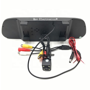 5.0英寸高清屏幕后视镜LED夜视CCD停车系统汽车倒车辅助 - Product Image 3