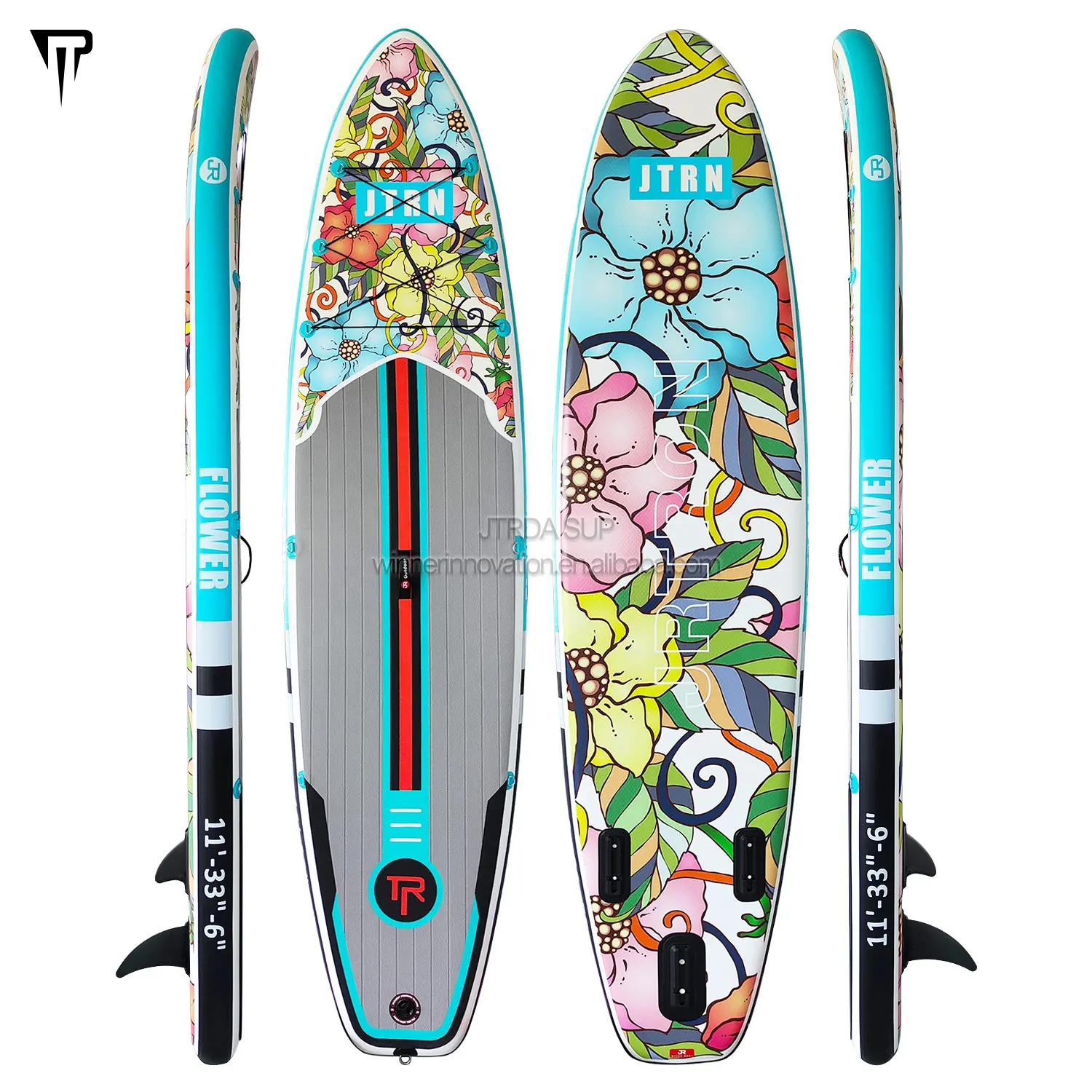 JTRDA 11 дюймов цветочный дизайн Лидер продаж круглый новый дизайн Sup надувная весло доска для серфинга