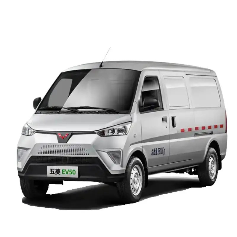 Чистый Электрический грузовой фургон для доставки, автомобиль Wuling Rongguang EV, Электромобиль EV50 для доставки еды в города