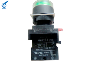 Interruttore di alimentazione a pulsante rettangolare del produttore 220V tensione Max per Omron-1NO1NC A22-T2 di combinazione - Product Image 4