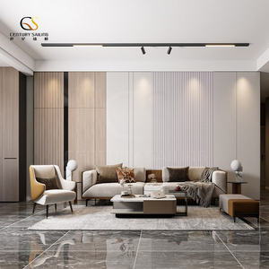WPC-Materialien für die Innendekoration für Restaurant Holz Textur WPC-Verkleidung 2900mm neue WPC-Materialien Preis