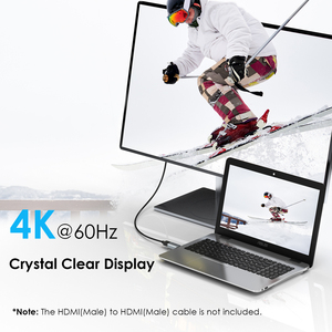Mini adaptador compacto activo WAVLINK 4K DisplayPort para convertidor HDMI con resolución de 60Hz para AMD Dell para HP para cámara Lenovo - Product Image 2