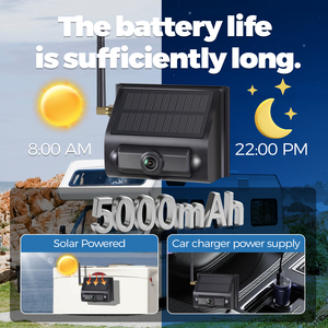 Sistema de cámara de marcha atrás RV inalámbrico solar, pantalla de 7 "con radar IP68 y BSD para seguridad de autocaravana - Product Image 5