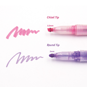 Impreso personalizado de promoción de la brillo marcador de cincel de la cabeza y la cabeza de bala Zebra diseño Similar
