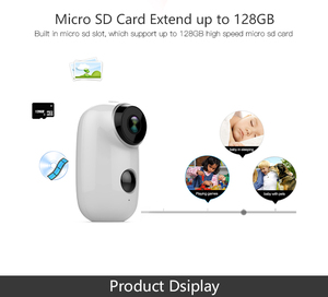A3 100% telsiz IP kamera-720P HD, 130 ° geniş açı 2 yönlü ses gece görüş ve hareket uyarıları kolay kurulum güvenlik kamerası - Product Image 6