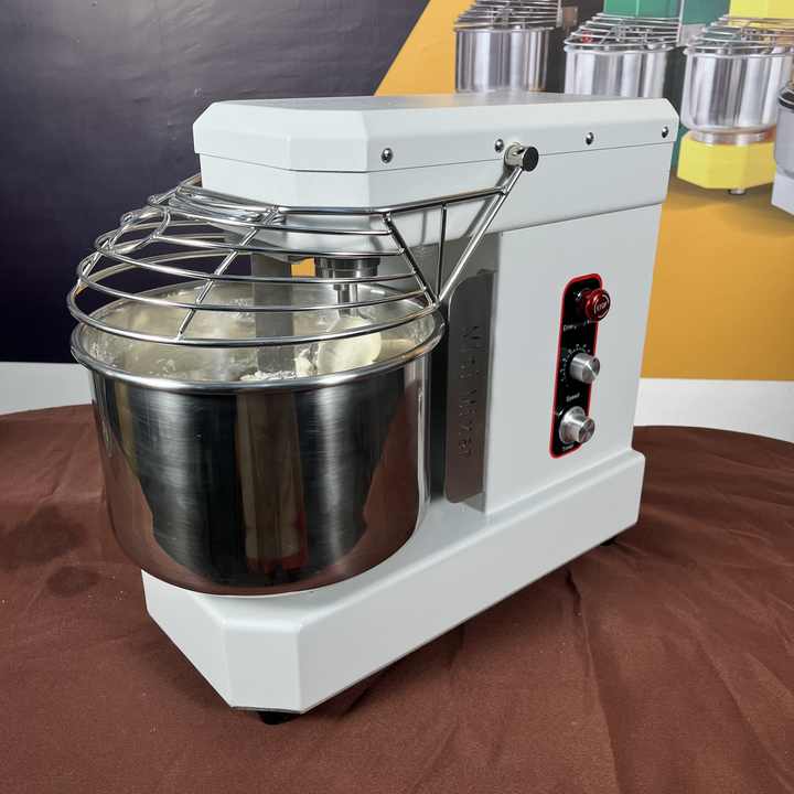 Mangkuk Pengaduk Spiral 10L, Mangkuk Pengaduk Adonan Spiral 4Kg Dapat Dilepas dan Diangkat