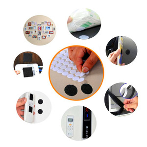 自粘尼龙钩环点带粘胶硬币钩环点直径自抓钩环正方形 - Product Image 5