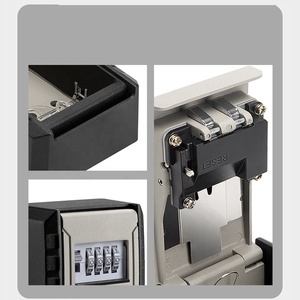 New High-quality Wall Mounted Key Storage <strong>Box</strong> Home Garage 4-digit Password <strong>Lock</strong> <strong>Box</strong> Lockbox - Product Image 3