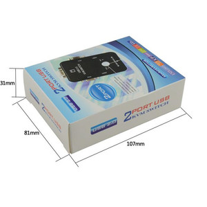 4 2 puertos 4 en 1 salida ordenador VGA USB KVM interruptor divisor controlador automático teclado ratón impresora hasta 1920*1440 conmutador VGA