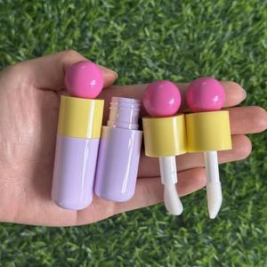 2025 5ml <strong>Dome</strong> Lip Gloss <strong>Tube</strong> Custom logo Unique Large Brush Lip Glaze Bottle