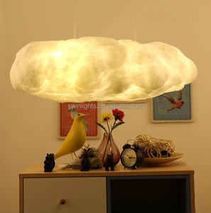 Новая современная Подвесная лампа в виде облака с белым светом, хлопковая Подвесная лампа в форме облака - Product Image 4