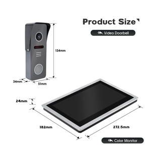TCP/IP HD 1080P Smart WIFI supporto per videocitofono Tuya App telecomando con telecamera di rilevamento del movimento PIR per Villa - Product Image 4