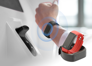 Nhân viên theo dõi Vòng đeo tay BLE mặc cảm biến rung thẻ eddystone ibeacon dây đeo cổ tay - Product Image 6