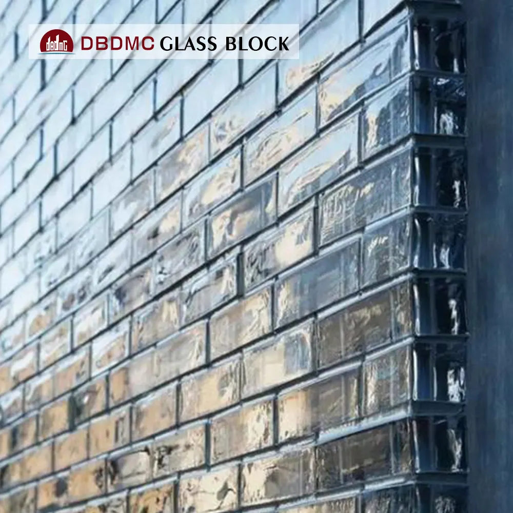 Fábrica de ladrillos de vidrio para decoración de casa, bloque de vidrio sólido