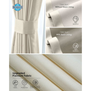 OEM ODM Custom Pure Color Curtains Girls' Bedroom Bay <strong>Window</strong> Thickened Crumpled <strong>Living</strong> Room Blackout Heat Insulation - Product Image 6