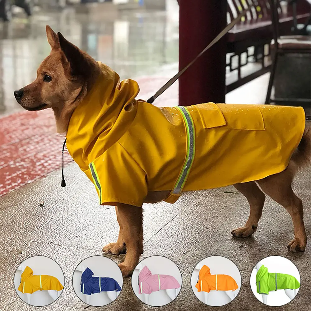 Chaqueta reflectante ligera para perros, abrigo de lluvia para nieve, a prueba de agua, para mascotas, gran oferta en línea