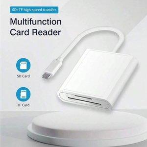 USB C 2合1 sd卡读卡器加密狗C型微型多端口SD TF相机存储卡读卡器适配器 - Product Image 2