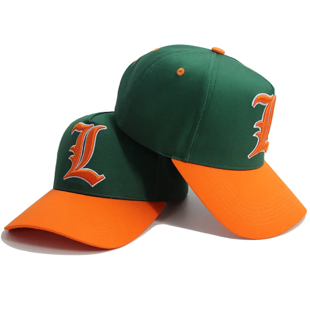 Sombreros deportivos de marca privada hechos a medida gorra de béisbol al por mayor con logotipo bordado en 3D