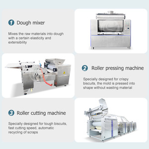 Orme đầy đủ công nghệ tự động mềm Cookie dây chuyền sản xuất làm cho máy de Fabrique de Cracker <span class=keywords><strong>Biscuit</strong></span> - Product Image 3