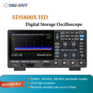 Siglent sds824x HD loạt Độ phân giải cao lưu trữ kỹ thuật số dao động 12 bit 2G tỷ lệ lấy mẫu 70MHz băng thông 4 kênh - Product Image 6