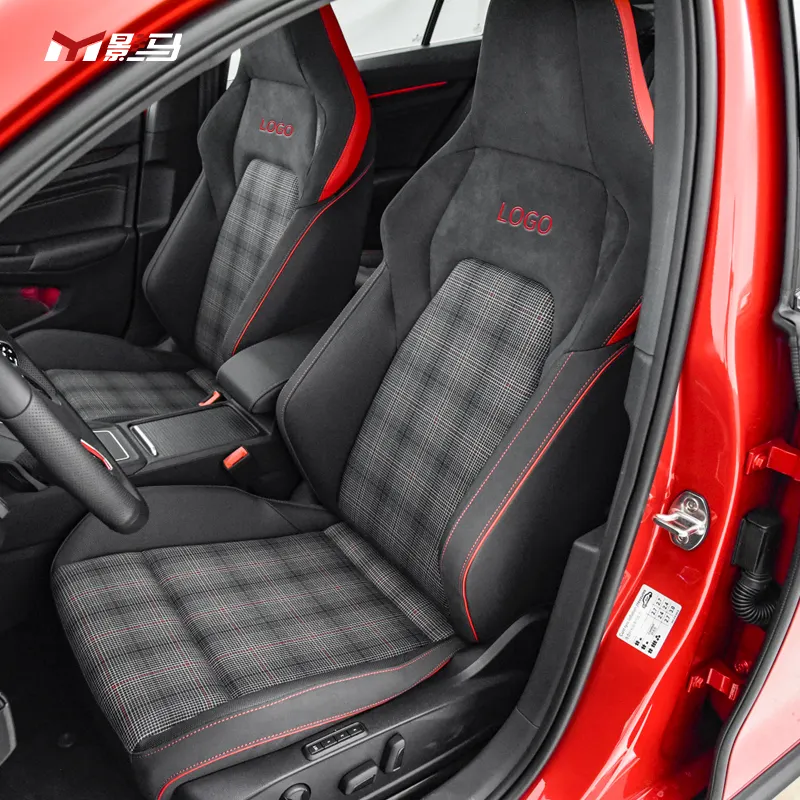 เบาะนั่งรถยนต์ไฟฟ้าอเนกประสงค์ปรับได้สไตล์ GTI ชุดเต็มชุดสำหรับ VW Golf 8 MK8