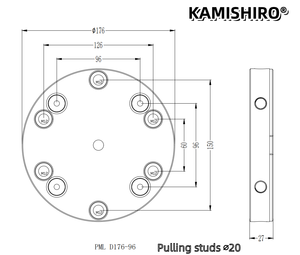 Kamishiro 5thaxis 4axis Zero Point System for <strong>cnc</strong> Metal machining <strong>Index</strong> Rotary <strong>Table</strong> 96mm Quick Point Clamping System LANG - Product Image 5