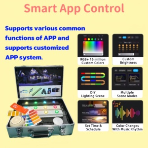 Misrabbit RGBW LED Pixel Light giáng sinh ngoài trời IP68 không thấm nước/Wi-Fi điều khiển không dây <span class=keywords><strong>mini</strong></span> loa theo dõi ánh sáng - Product Image 4