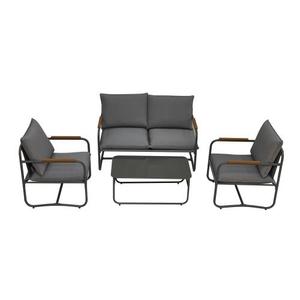 4-Piece Outdoor <strong>Patio</strong> Furniture Sets, <strong>Patio</strong> Conversation Set with Removable Seating Cushion, Courtyard <strong>Patio</strong> Set for Home, Yard, - Product Image 2