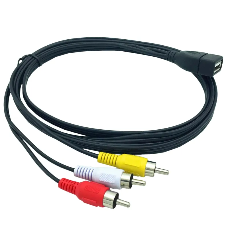 Оптовая продажа с фабрики Hdmi-кабеля 1,5 м USB до 1,5 м Usb A к 3 Rca Phono Av кабели свинцовые Pc Tv Aux o Видео адаптер