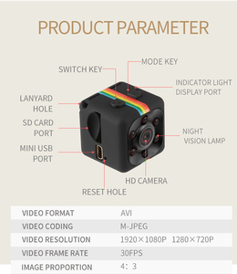 <strong>Mini</strong> <strong>DV</strong> SQ11 Digital Portable Full HD Outdoor Sports Micro-Camera Recorder With Support Recording And Night Vision Function - Product Image 3