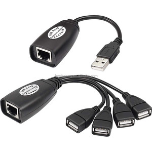 <strong>USB</strong> Splitter Cable <strong>USB</strong> Extender Hub Over Cat5e Cat6 Cable <strong>Connection</strong> up to 50m RJ45 LAN Extension for Mouse Keyboard <strong>Printer</strong> - Product Image 2